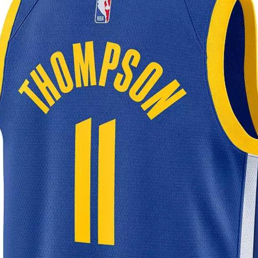 Nike NBA Team Logo Sleeveless Jersey, Fan Edition 2022-2023, Thompson No. 11 Vest Unisex Tops Blue DN2005-402