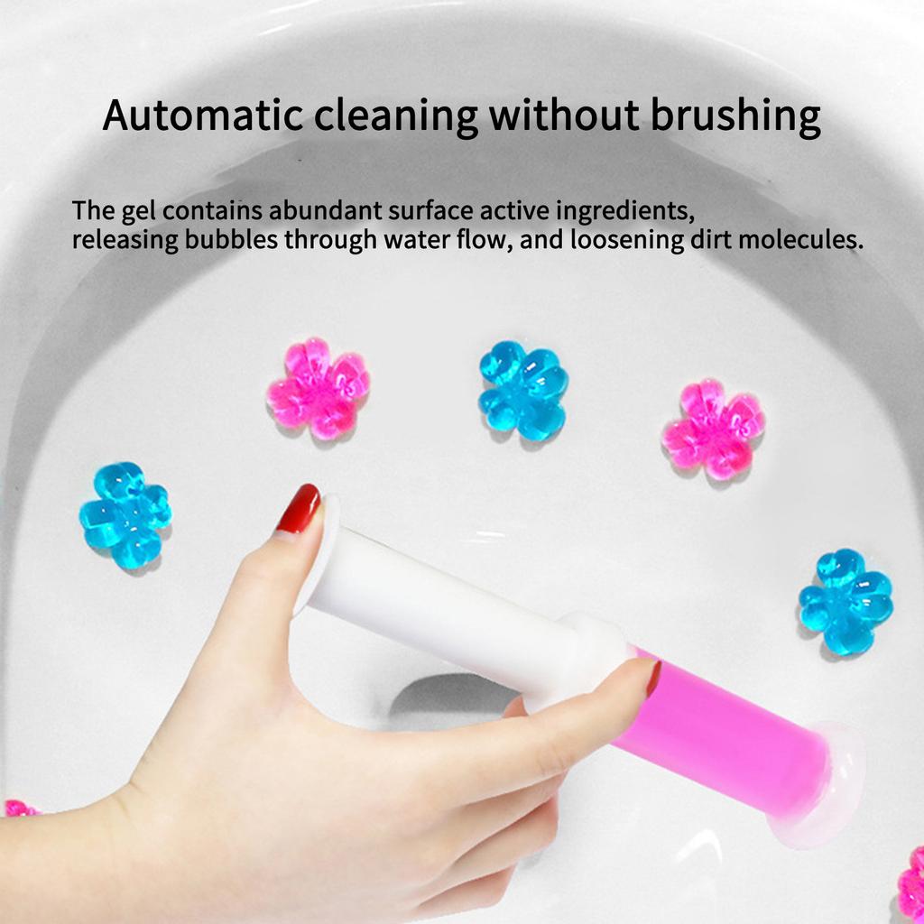 Toilet Gel Cleaner Deodorizer Long Lasting Fragrance Gel Applicator for Bathroom Cleaning and Freshening Purpose 1 Pack