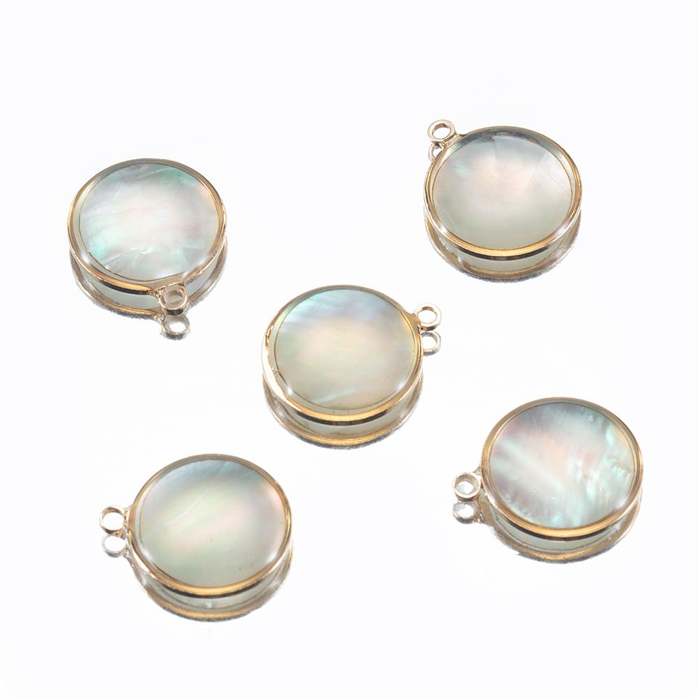 10pcs 5pcs Shell Pendant Heart Star Copper Charms Pendants for DIY Earrings Bracelet Necklace Jewelry Making DIY Components