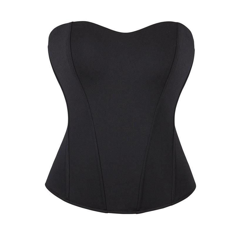 Nahtloses Fischgräten-Bustier mit Reißverschluss: Kurvenverstärkender Taillenformer mit Bauchkontrolle