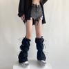 Gothic Knee Pad Socks Leg Sleeve Ankle Knee Warmers Boot Cuffs Knee Leg Socks