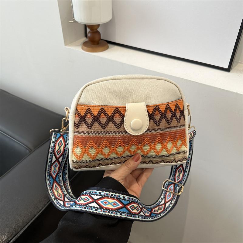Fashionable Canvas Spring 2024 Ethnic Womens Bag With Spacious Design And Chic Style