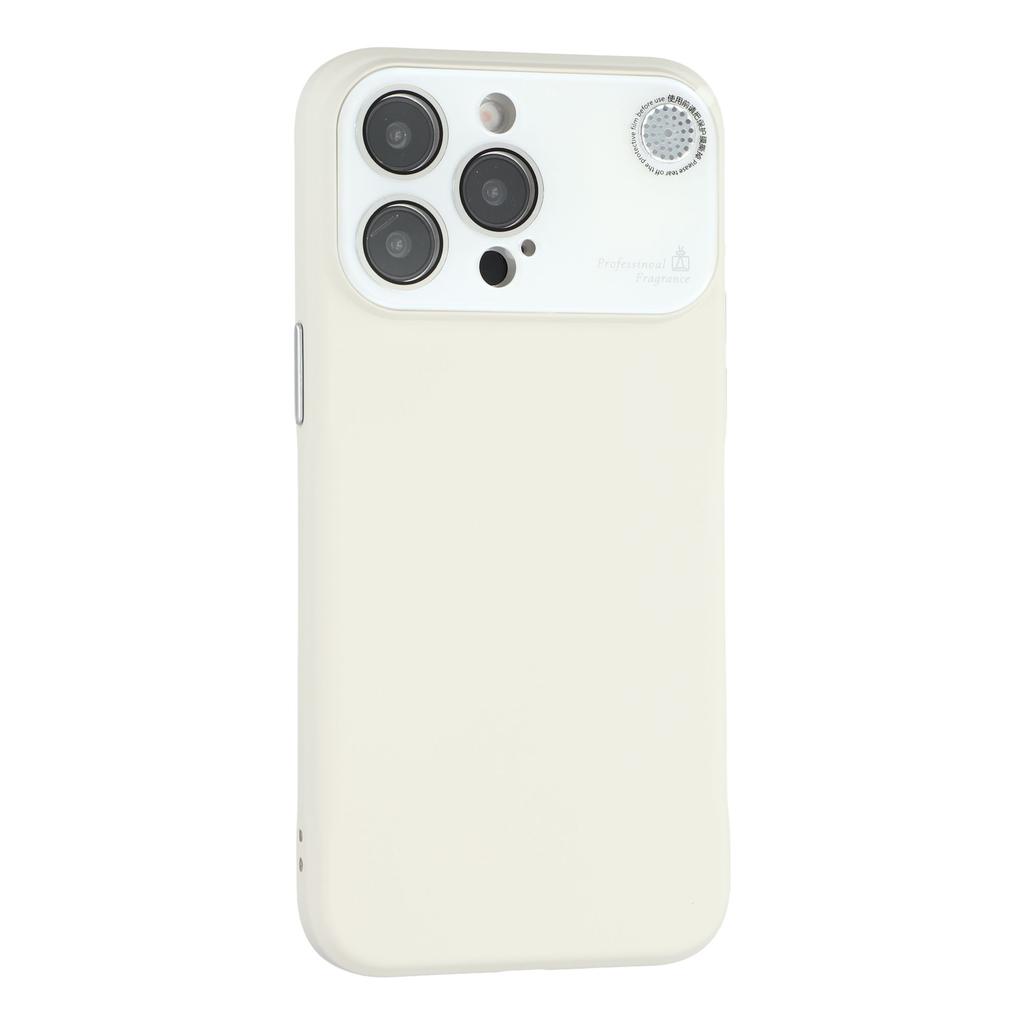 For iPhone 14 Pro Case Large Camera Window Liquid Silicone Aromatherapy Phone Cover