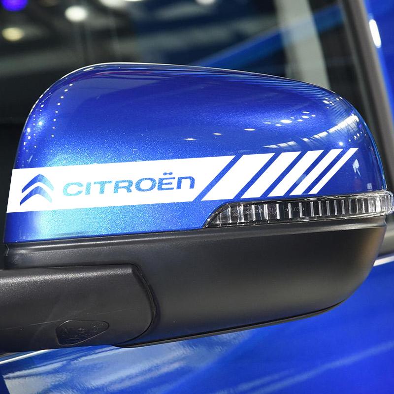 2 st Bilspegel 3D-dekaler Vinylfilm Dekaler Styling för Citroen C1 C3 C4 Grand Picasso C4L C5 C6 C8 VTS Aircross