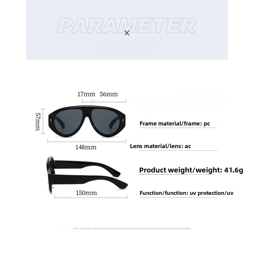 New Oversized Sunglasses Stylish Street-Style Shades Outdoor Travel UV-Protective Eyewear UV400 Unisex Classic Driving Glasses
