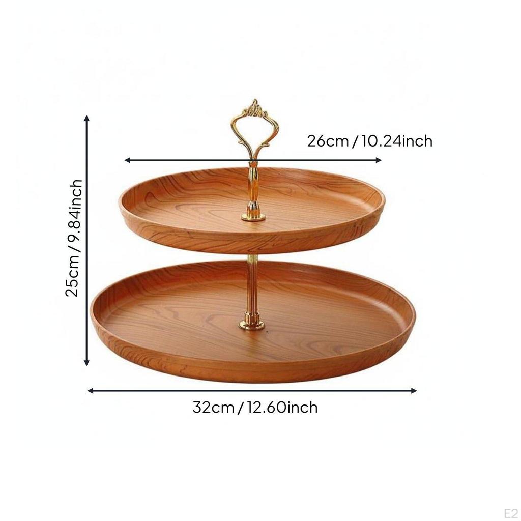 Afternoon Tea Stand Versatile Double layer Serving Detachable Cupcake Holder for