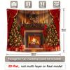 Christmas Fireplace Decoration Background Winter Photography Backdrop Decorations For Photo Studio Photo Booth Christams Party