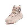 High-top snow boots women's winter velvet thickened warm and non-slip dad shoes Harbin thick-soled heightened cold-proof cotton shoes