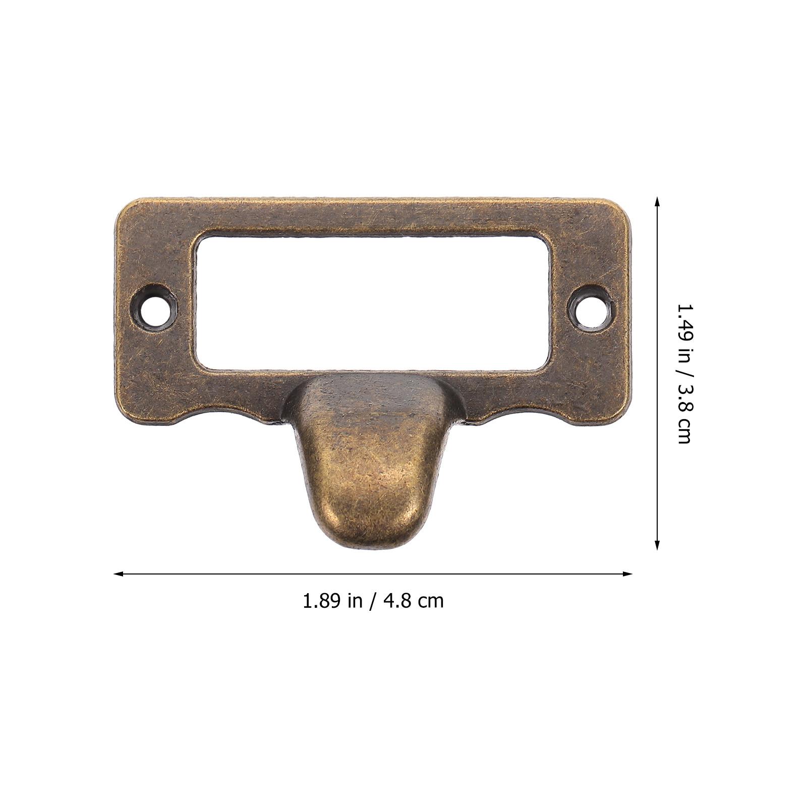 

10Pcs Tag Frame Handle Retro Style Label Pull for Cabinet Drawer Furniture Accessories Heavy Duty Name Cards Pull Handle