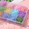 100pcs/Lots Glass Colored Beads Abacus Shape Loose Spacer Beads for DIY Bracelet Necklace Phone Chain Jewelry Making Supplies