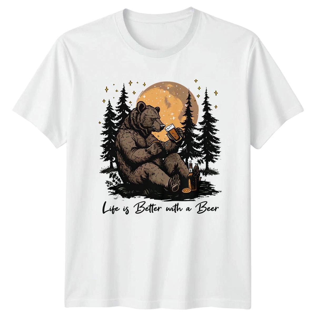 Life Is Better With A Mens T-Shirt Beer Drinking Fathers Day Gift For Him L