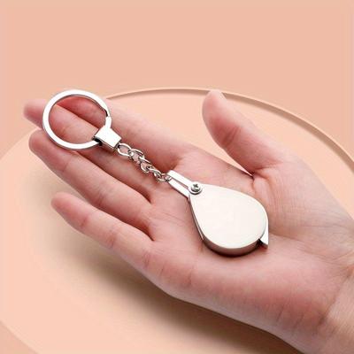1 Portable Folding Magnifying Glass, 10x Magnification - Sturdy and Durable Compact Lightweight Design