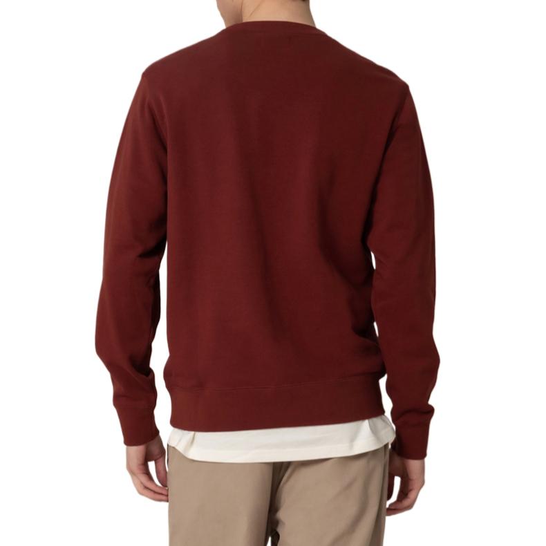 Converse Sweatshirts Men's Burgundy Crew Neck Moderate MCH744-607