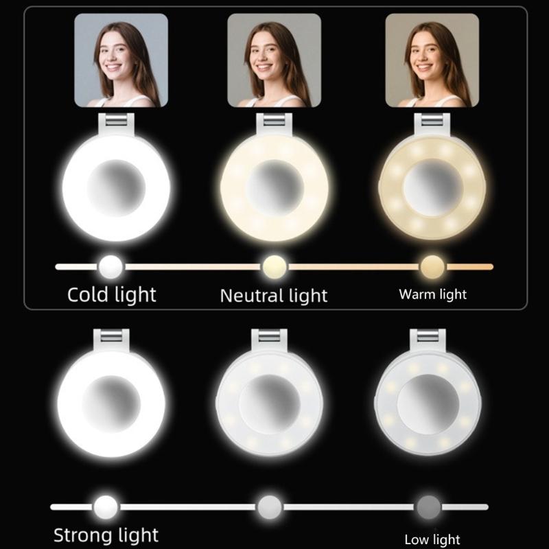 Magnetic Phone Fill Light Portable LED Photography Lighting For Video Shoots Selfies Vlog Indoor Outdoor Use