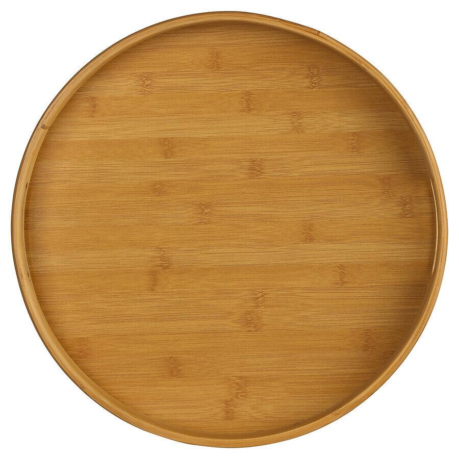 ROUND TRAY, bamboo, 40cm, BOARD, STAND