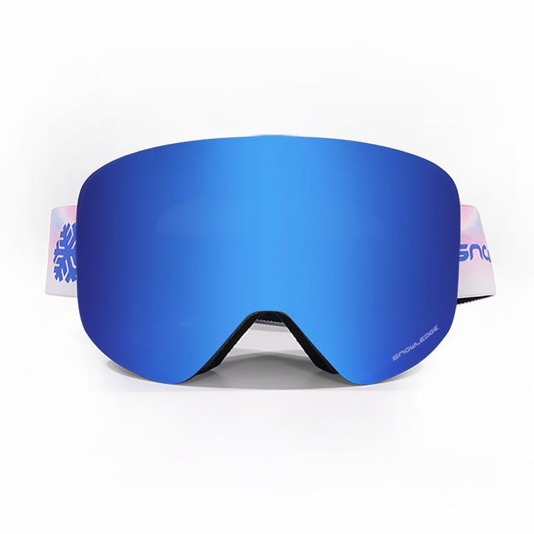 Snow Goggles Manufacturer Fashion Magnetic Ski Goggles Snow Sports OTG (Over The Glasses)