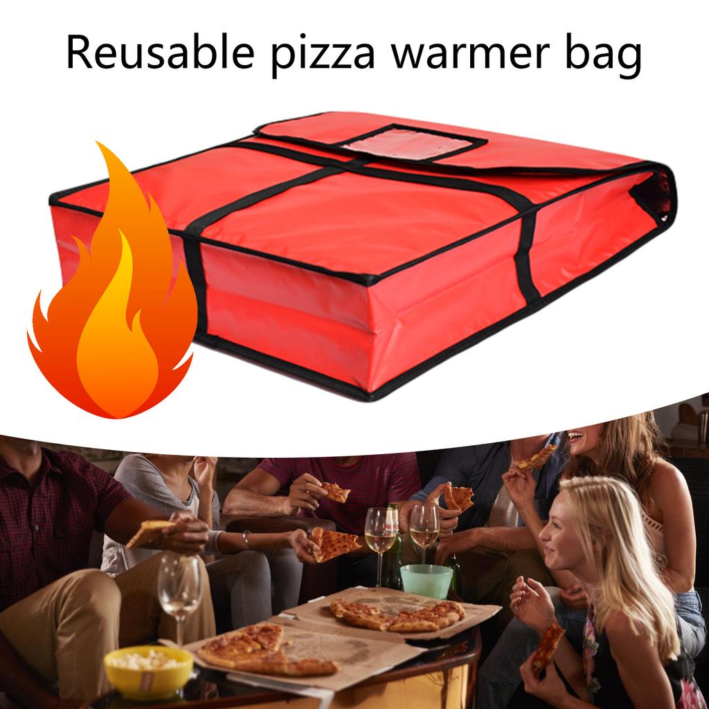 Reusable Pizza Warmer Bag with Thermal Insulation Home Accessory Convenient for Camping and Restaurant Daily Use