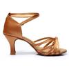 Buty Do Tańca Latino Na Obcasie Blanca 7 Cm Jasnobrązowe 35