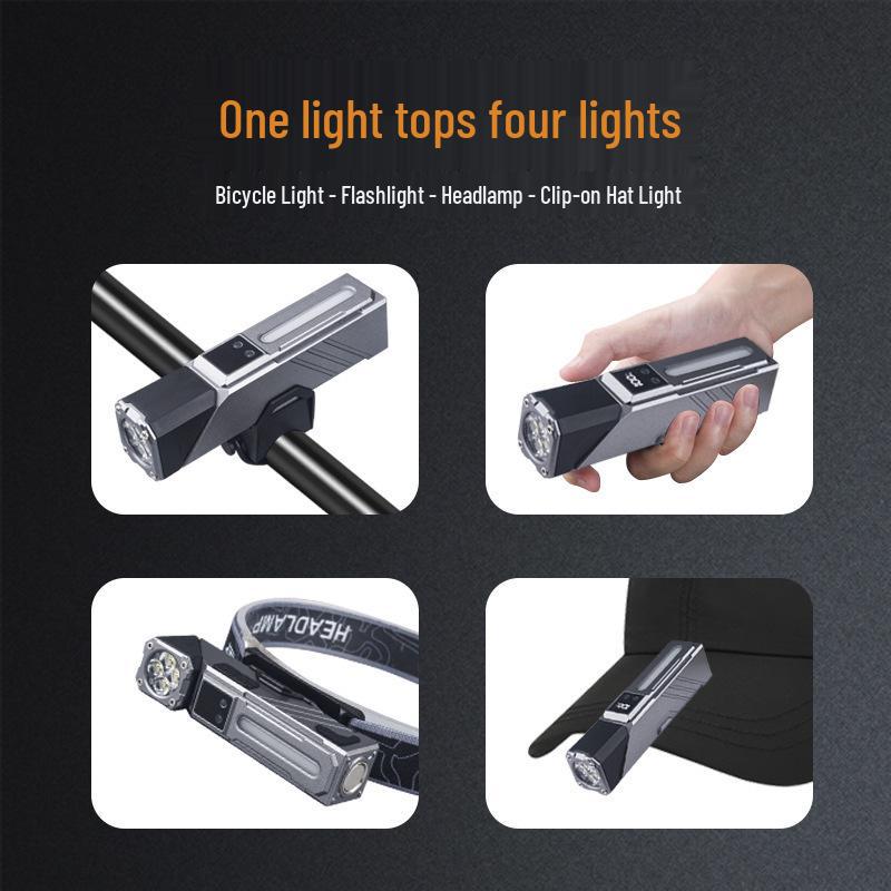 Ultra Bright Mini Headlamp: Colorful Light, Strong Magnetic Base, Digital Display, Multi-functional, Long Battery Life