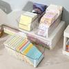 Water Ripple Storage Box Transparent Drawer Storage Container Modern Simple Style Makeup Stationery Box Cabinet Organizer