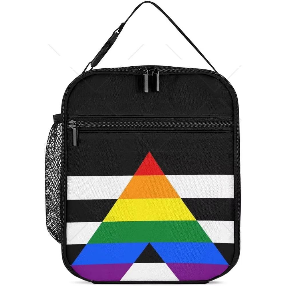 Pride Month Gay Pride Ally Brotdose für Damen Herren Niedliche Tragetasche Lunchbox mit Tasche Isolierte Taschen für Arbeit Büro Reisen Picknick