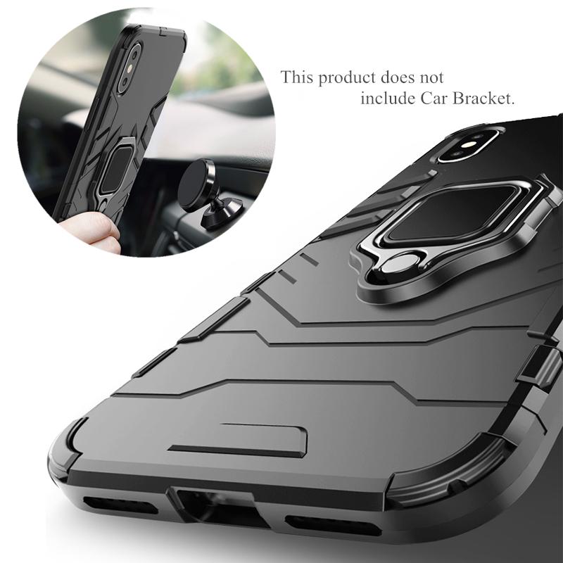 For Huawei Honor 20 Case Matte Matel Finger Ring Kickstand Hard Phone Bag Case For Huawei Honor 20 Pro Cover For Honor 20 Lite