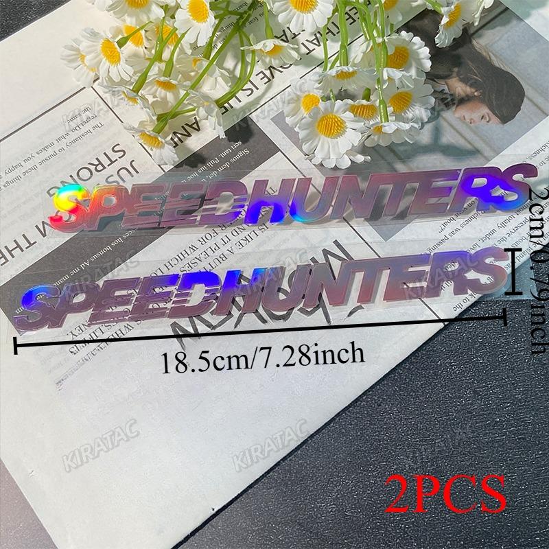 SPEEDHUNTERS Pink Laser Motorcycle StickersJDM Waterproof for Motorbike Helmet Lenses Scooter Front Fairing Tank Vinyl Decals