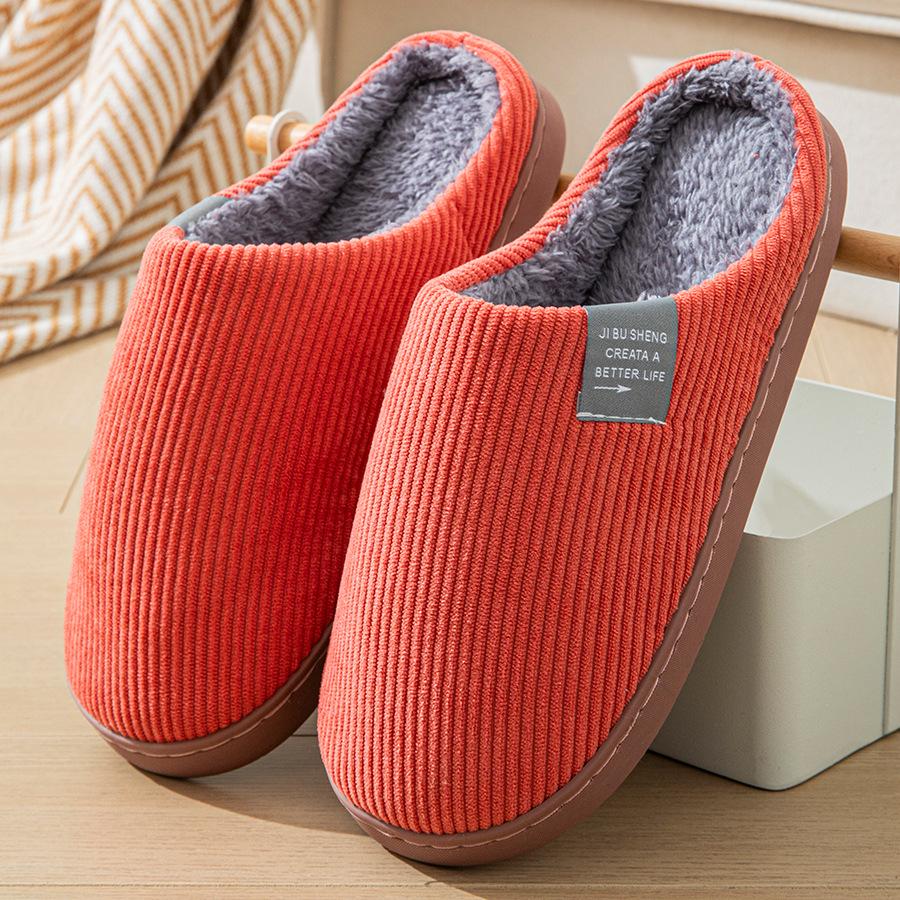 Warm Non-Slip Cotton Slippers for Men & Women - Indoor Home & Postpartum Use