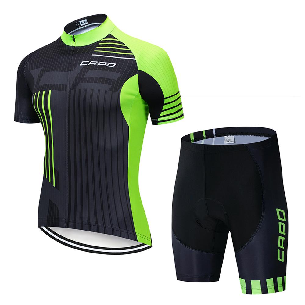 2026 Men Summer Pro CAPO Cycling Jersey Set Team Bicycle Cycling Clothing Set Bike Clothes Mountain Sports Bike Set Cycling Suit