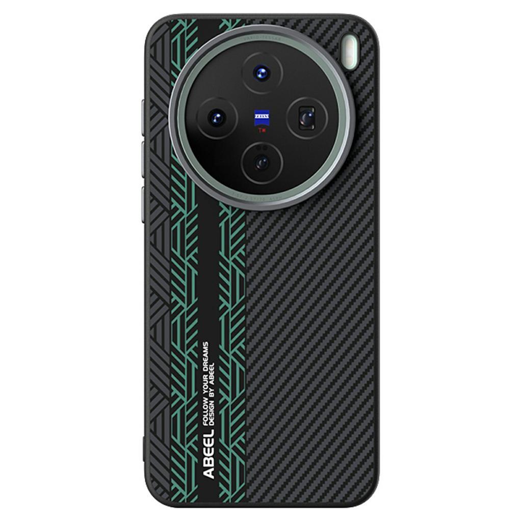 ABEEL For vivo X200s 5G Magnetic Case PC + TPU + Aluminum Alloy + PU Leather Slim Phone Back Cover
