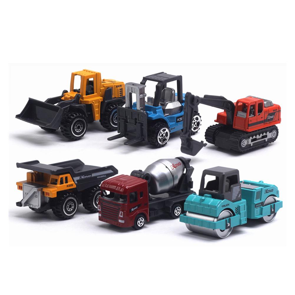 1/64 Mini Alloy Truck Engineering RC Car Toys Model Set for Children Gift Home Decorationmodern