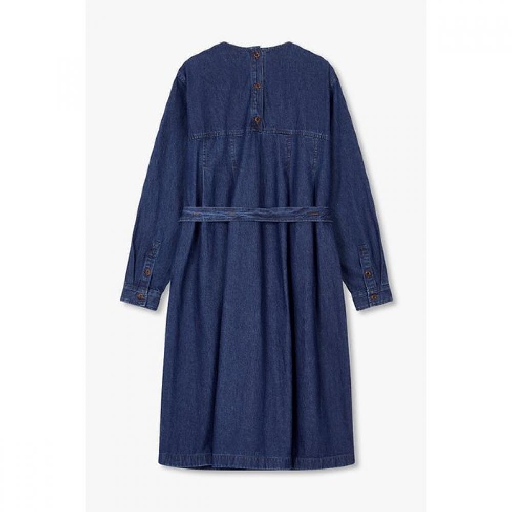 STUDIO TOMBOY Waist Strap Denim Tunic Dress 9105341107ar 