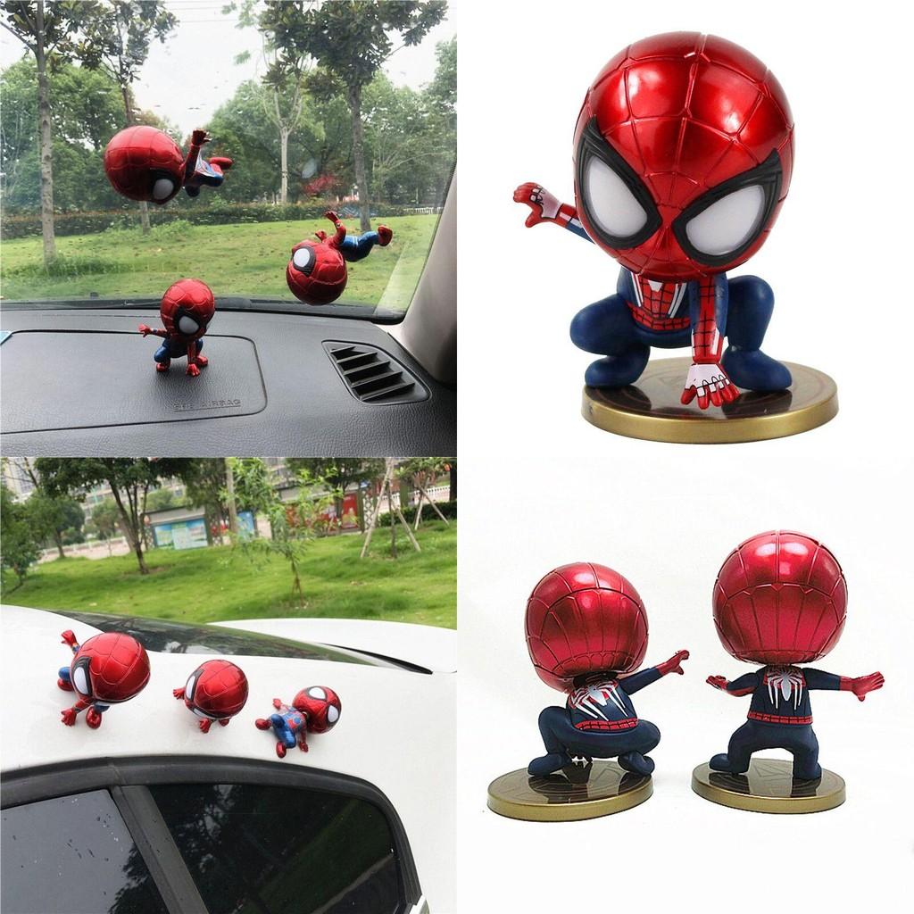 Realistic Spider-man Shaking Head Figures Perfect For Desk Display
