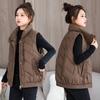 Down cotton vest women's new autumn and winter short vest European products are popular this year, Xiaoxiangfeng vest