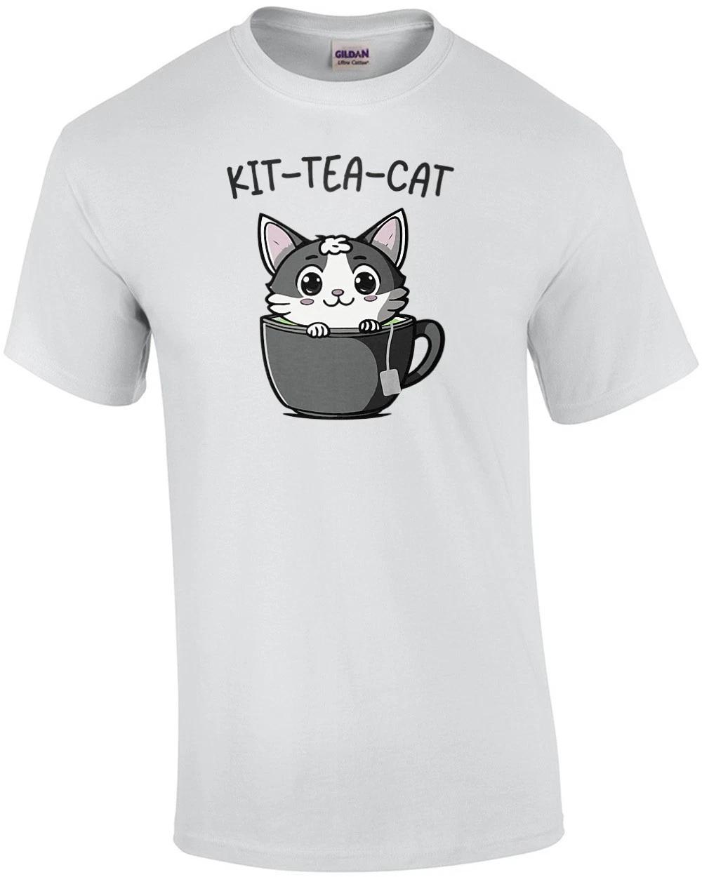 Kit Tea Cat - Funny Tea Cat Pun T-Shirt S