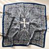 70cm Square Luxury Cashew Print Soft Satin Scarf Ladies Headband Small Hair Scarves Band Female Handkerchief Bandana Foulard