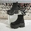 Fashion Platform Women Sock Ankle Boots High Heels Knitting Elegant Shoes Woman 2025 Trend Fashion Cozy Dress Ankle Boots Mujer Botas