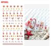 3D New Summer Coconut Beach Nail Stickers Ocean More Variety Flowers Nail Art Sticker Tattoo Decals Decorations