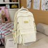 Cute Nylon Backpack for Women & Teens – Lightweight School Bag with Star Print and Decorative Tassels, Perfect for Daily Use