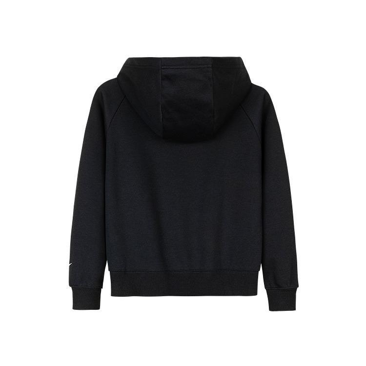 Nike Sweatshirt Loose Solid Color Stylish Versatile Comfortable Kids Tops Black N32442174GS-002