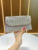 Sophisticated Rhinestone Square Purse With Magnetic Closure And Chain For Party Use