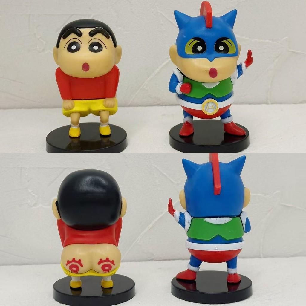 Crayon Pvc Shinchan Character Toy Model Set Ornament For Desk And Decor Room