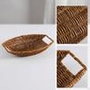Imitation Rattan Oval Basket Tray | Woven, with Raised rims, for Kitchen L B