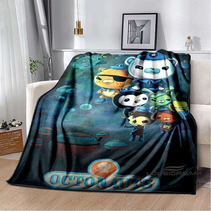 New ModelCute Octonauts Cartoon Children's Blanket Suitable for Family Bedrooms, Beds, Sofas, Travel, Offices, and Other Places