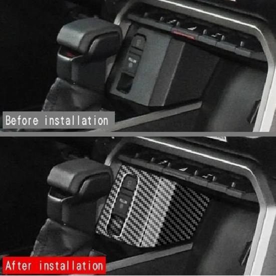 Car Handbrake Switch Panel Cover Trim For Toyota Tundra 22-25 Accessories Carbon