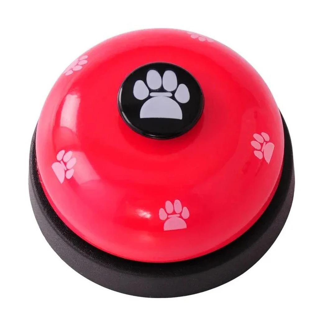 Color Design Dog Training & Meal Bell - Stainless Steel Paw Print Design Durable & Child-Friendly Dogs Cats Toy Bell Palying