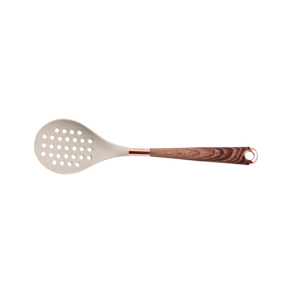 Long Wooden Handle Cooking Tool Set Silicone Spatula Tools Frying Spatula  Kitchen Utensils