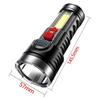 Portable Torch Lamp Lantern USB Rechargeable COB Flashlight IPX4 Waterproof 500LM Outdoor Lighting for Hiking Climbing Emergency