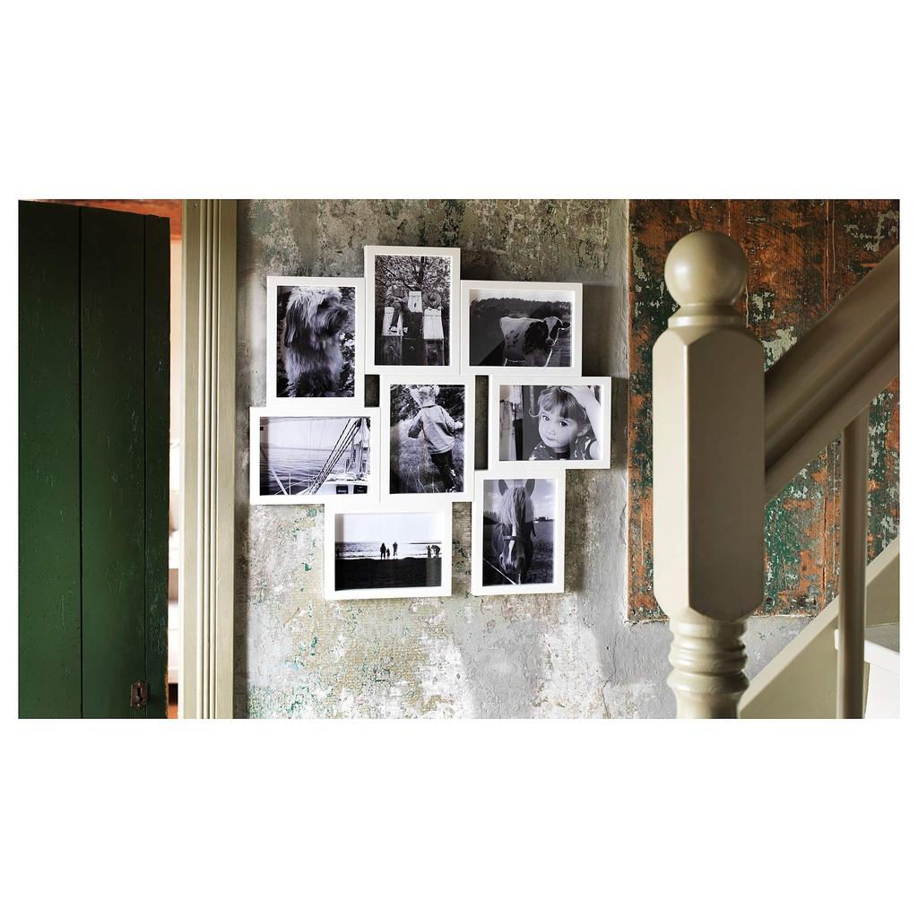 IKEA VAXBO Collage Frame for 8 Photos White 20256622