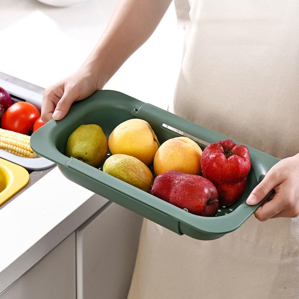 Multifunctional Sink Strainer Basket Plastic Dish Drying Rack Kitchen Strainer  Kitchen Sink